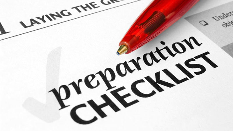 Preparation Checklist